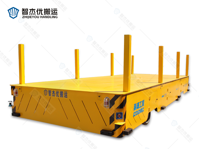好消息-中海油客戶定制的大尺寸大載重?zé)o軌電動平車試車成功